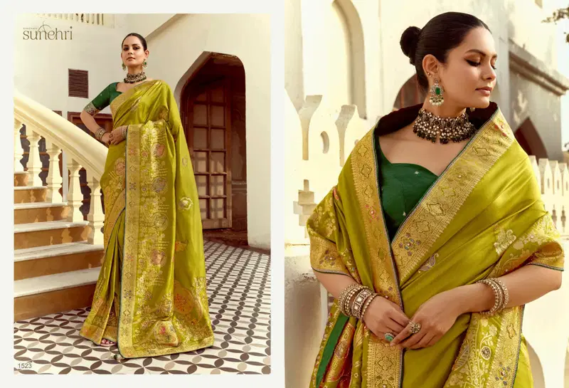 Alankar By Kimora Dola Silk Wedding Wear Saree Wholesale Market In Surat